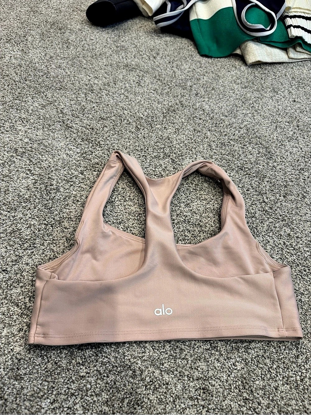alo Pink Racerback Sports Bra Size Small